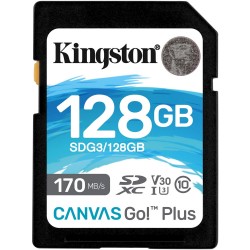 Kingston Canvas Go! Plus SDXC 128 GB geheugenkaart UHS-I U3, Class 10, A2