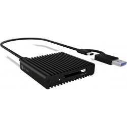 ICY BOX IB-CR404-C31 Externe geheugenkaartlezer USB-C®, USB 3.2 Gen 2 (USB 3.1) Zwart