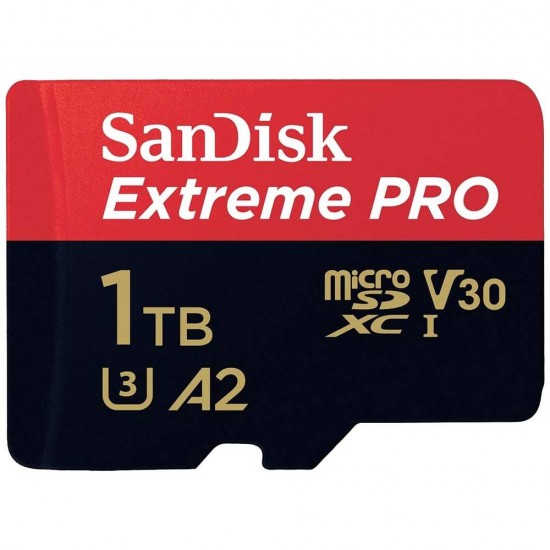 SanDisk Extreme PRO microSDXC-kaart 1 TB Class 10, UHS-I, v30 Video Speed Class Schokbestendig, Waterdicht